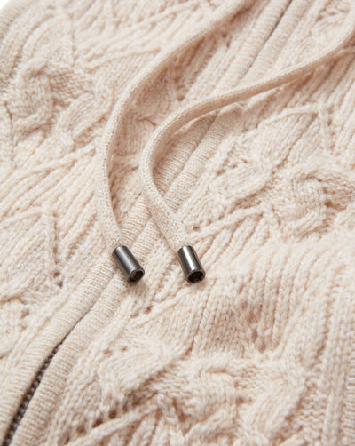 ORINE HOODIE DICKEY IN MOCHA/HEATHERED SAND - Romi Boutique