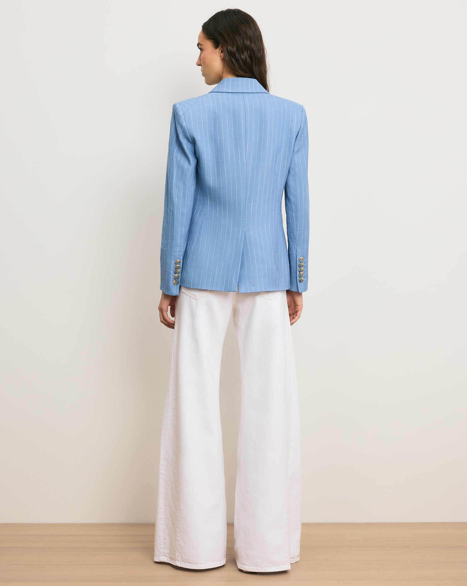 Veronica Beard MILLER PINSTRIPE DICKEY JACKET at Romi Boutique
