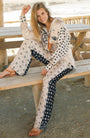 Me369 DENIS STRAIGHT LEG PRINTED PANT at Romi Boutique