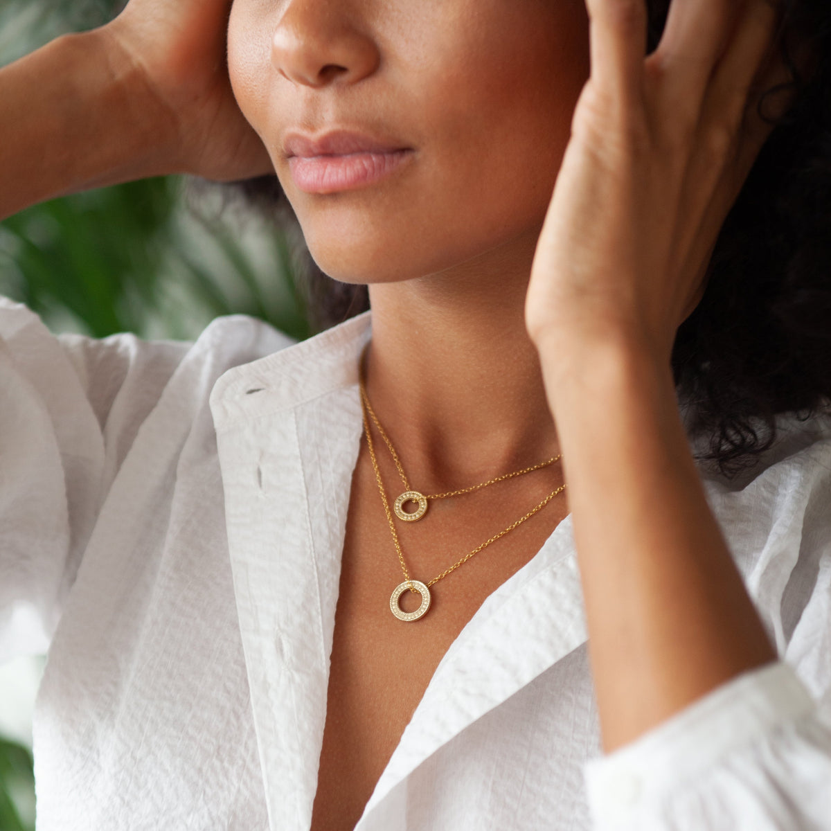 Anna Beck Circle of Life Open O Charity Necklace at Romi Boutique