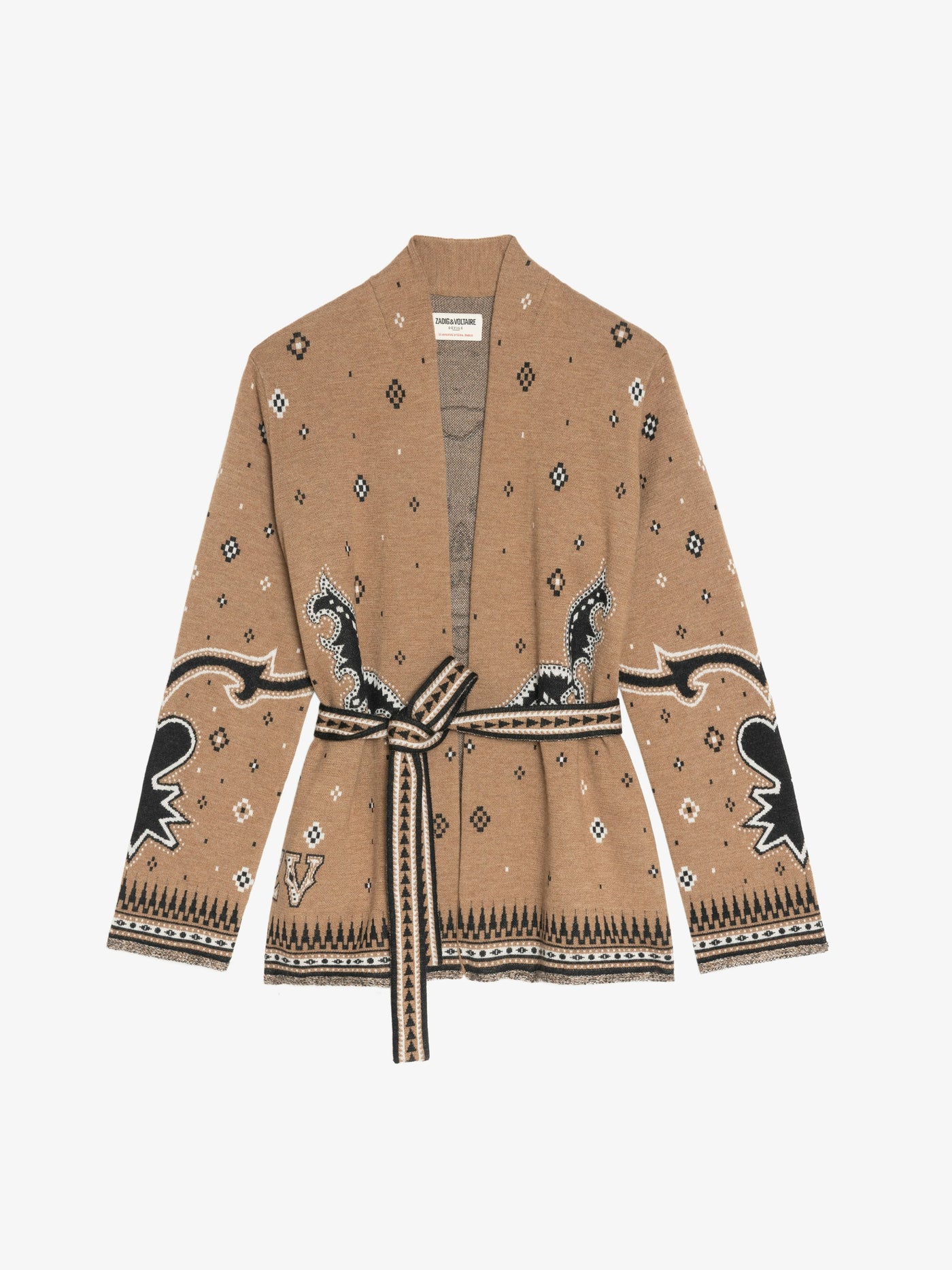 KALA WOOL CARDIGAN IN DAIM