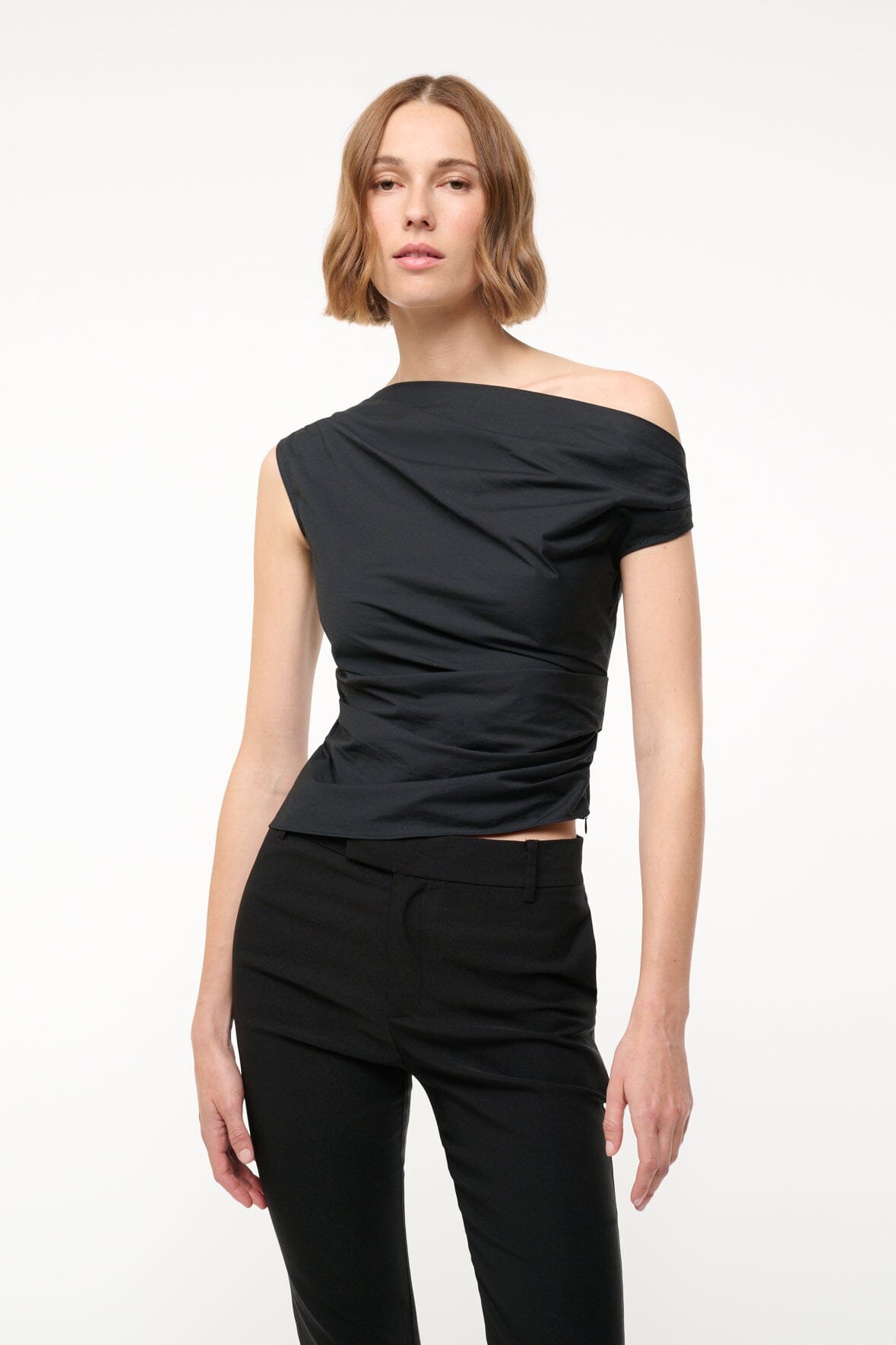 Staud PHARE SILK TOP at Romi Boutique