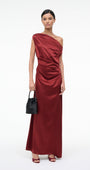 Staud PHARE SILK MAXI DRESS at Romi Boutique