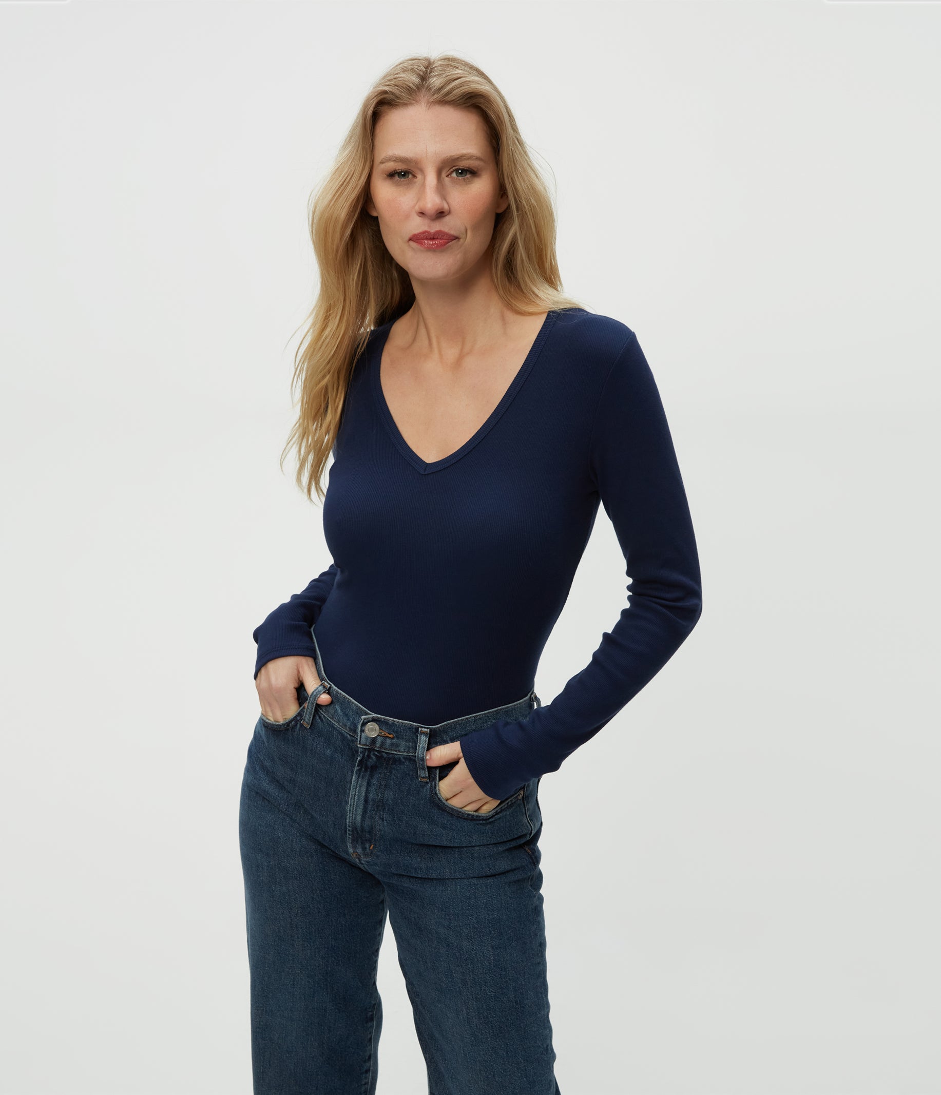 Michael Stars REMI V-NECK at Romi Boutique