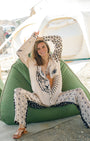 Me369 DENIS STRAIGHT LEG PRINTED PANT at Romi Boutique