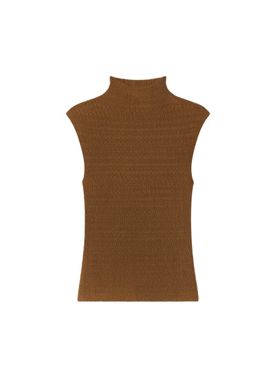 JADA KNIT TOP IN SADDLE
