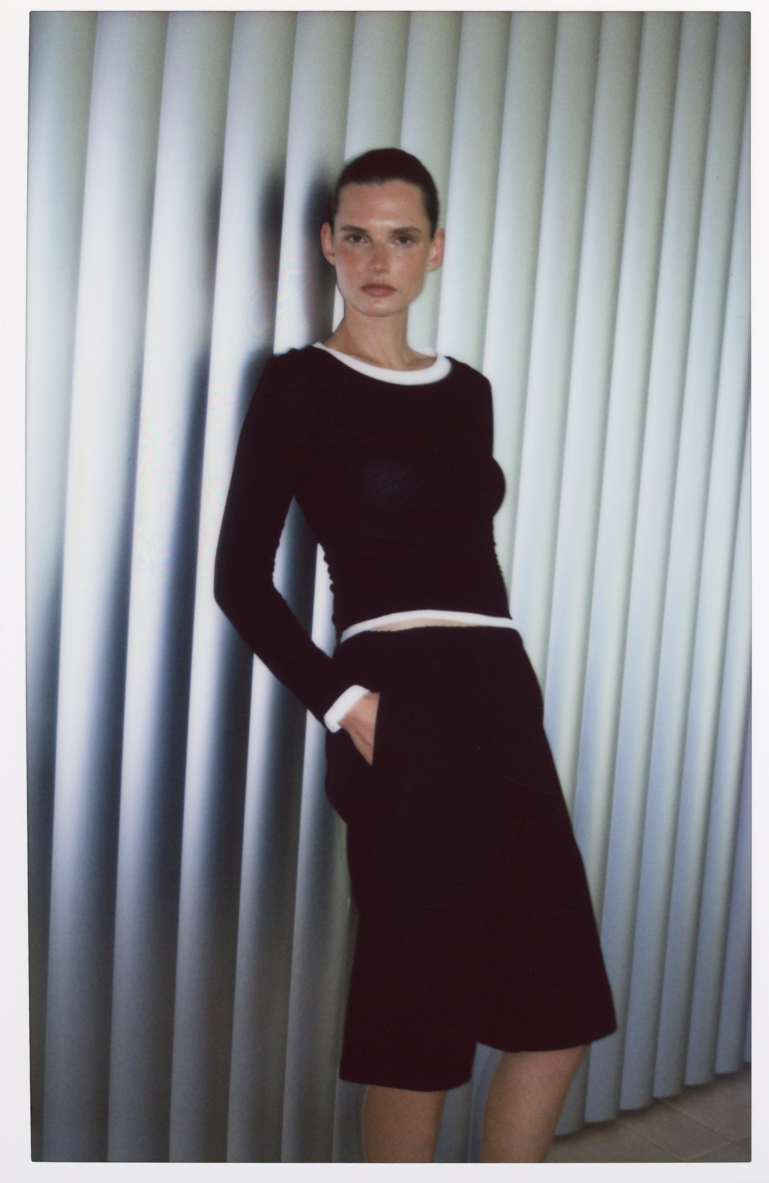 Tissue Jersey Layered Long Sleeve