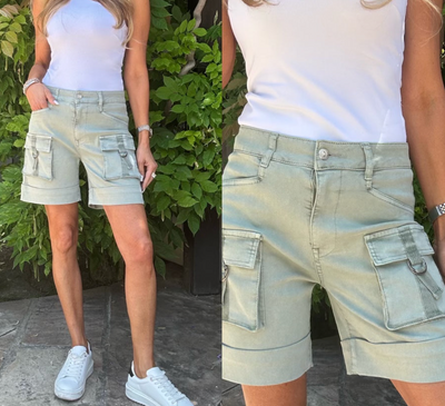 KIM CARGO SHORT IN SAGE