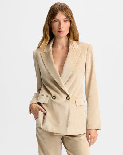SEVYN DICKEY JACKET IN HEATHERED SAND