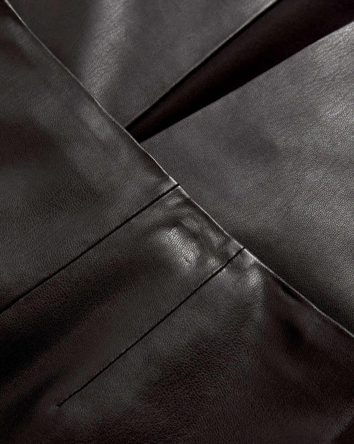 HOLMES MIDI PENCIL SKIRT IN BLACK VEGAN LEATHER