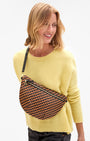 Clare V GRANDE FANNY WOVEN ZIG ZAG at Romi Boutique