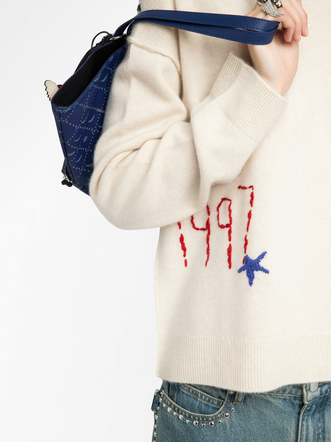 MARKUZ CASHMERE SWEATER IN ECRU