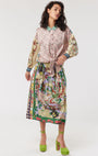 Me369 VANESSA PRINTED L'AMOUR MIDI SKIRT at Romi Boutique