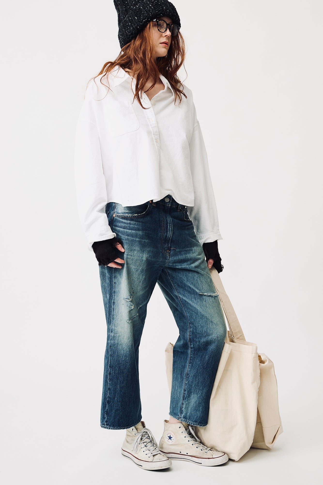 HAISLEY SLOUCH BOYFRIEND JEAN IN ESHER BLUE