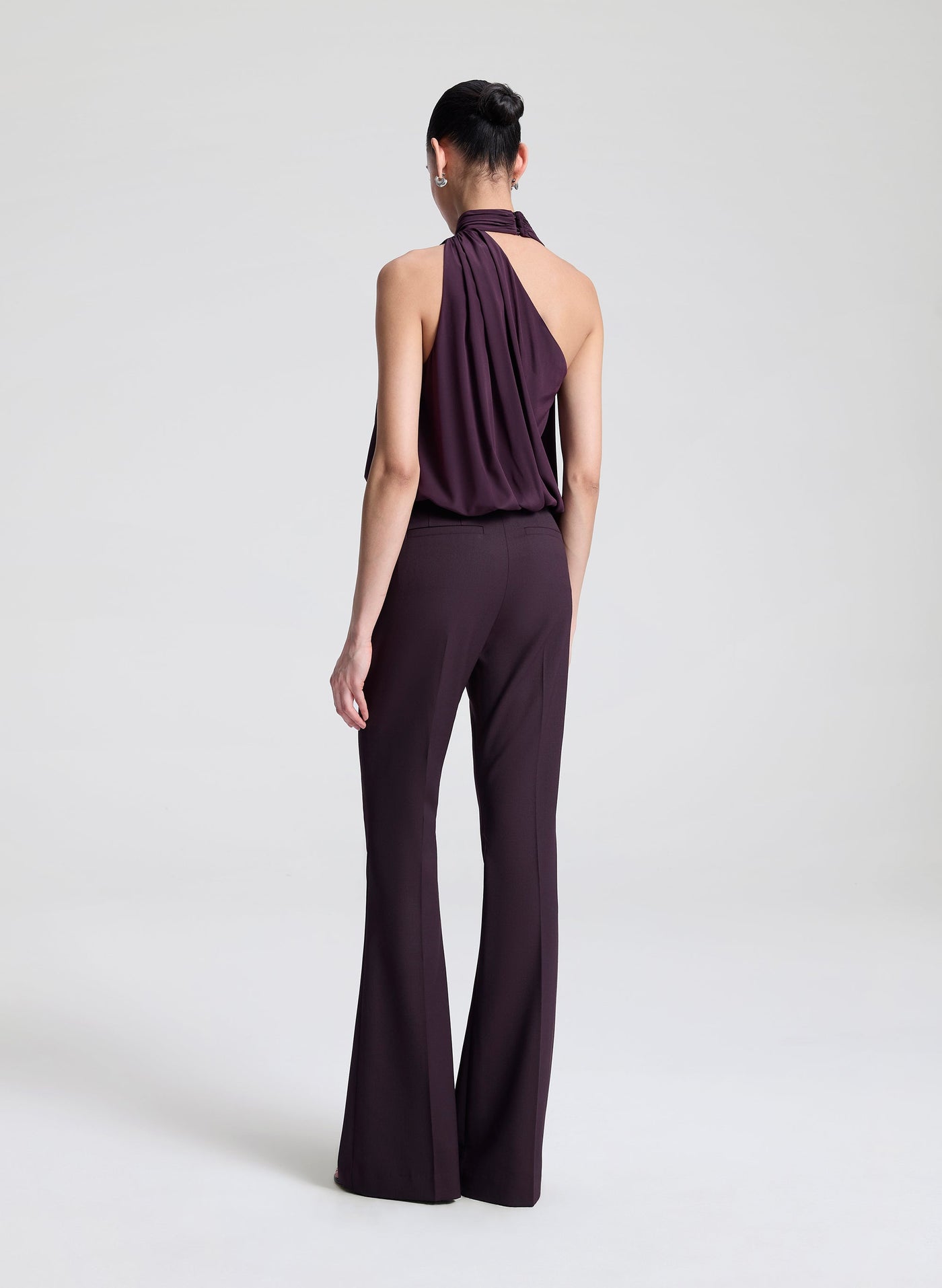 SOPHIE II TAILORED PANT IN DEEP PLUM