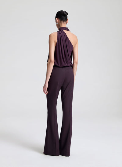 SOPHIE II TAILORED PANT IN DEEP PLUM