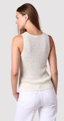 Minnie Rose LINEN COTTON BLEND TANK at Romi Boutique