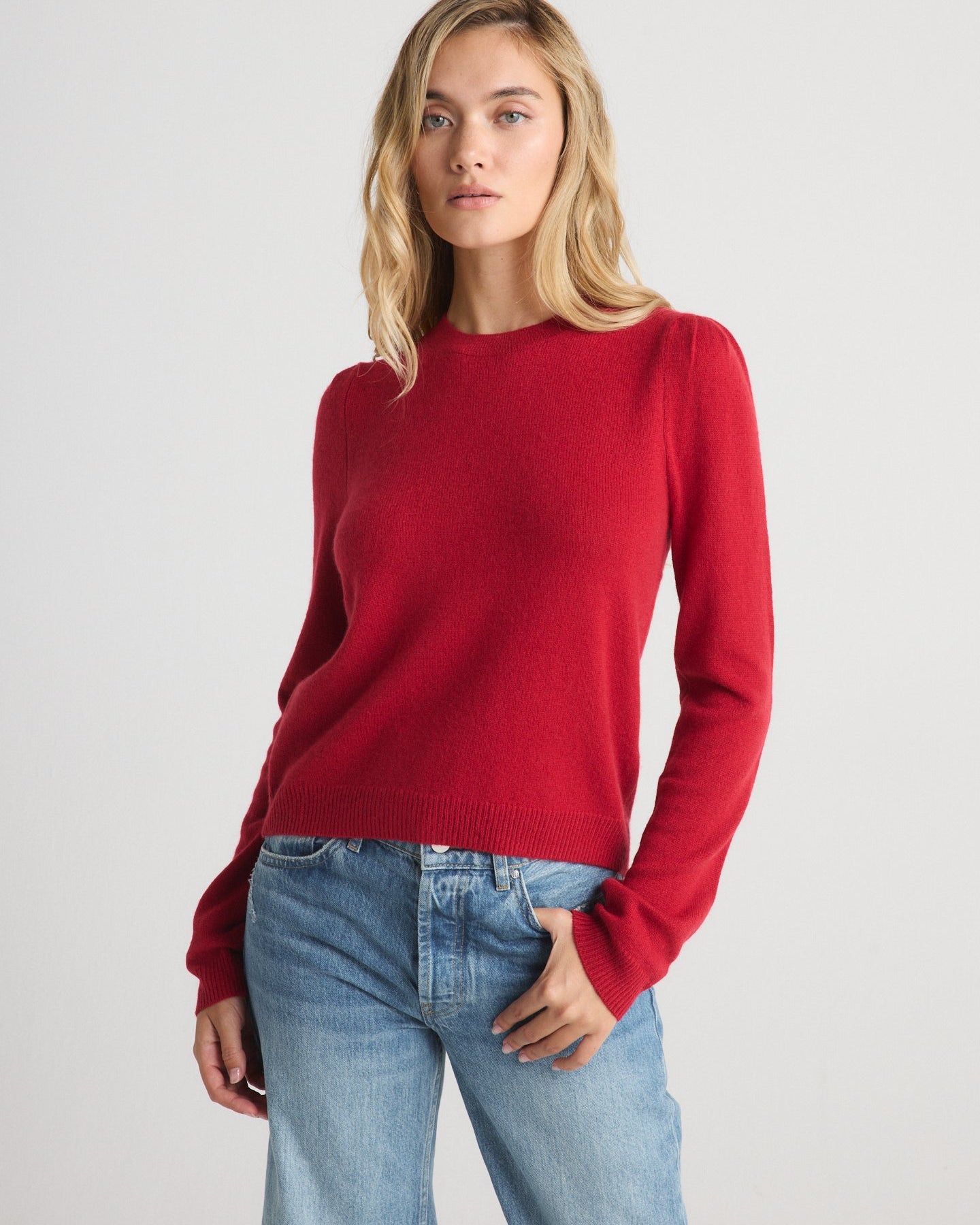 MABEL PUFF-SLEEVE CREWNECK