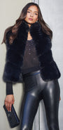 Generation Love ROSARIO FAUX FUR VEST at Romi Boutique