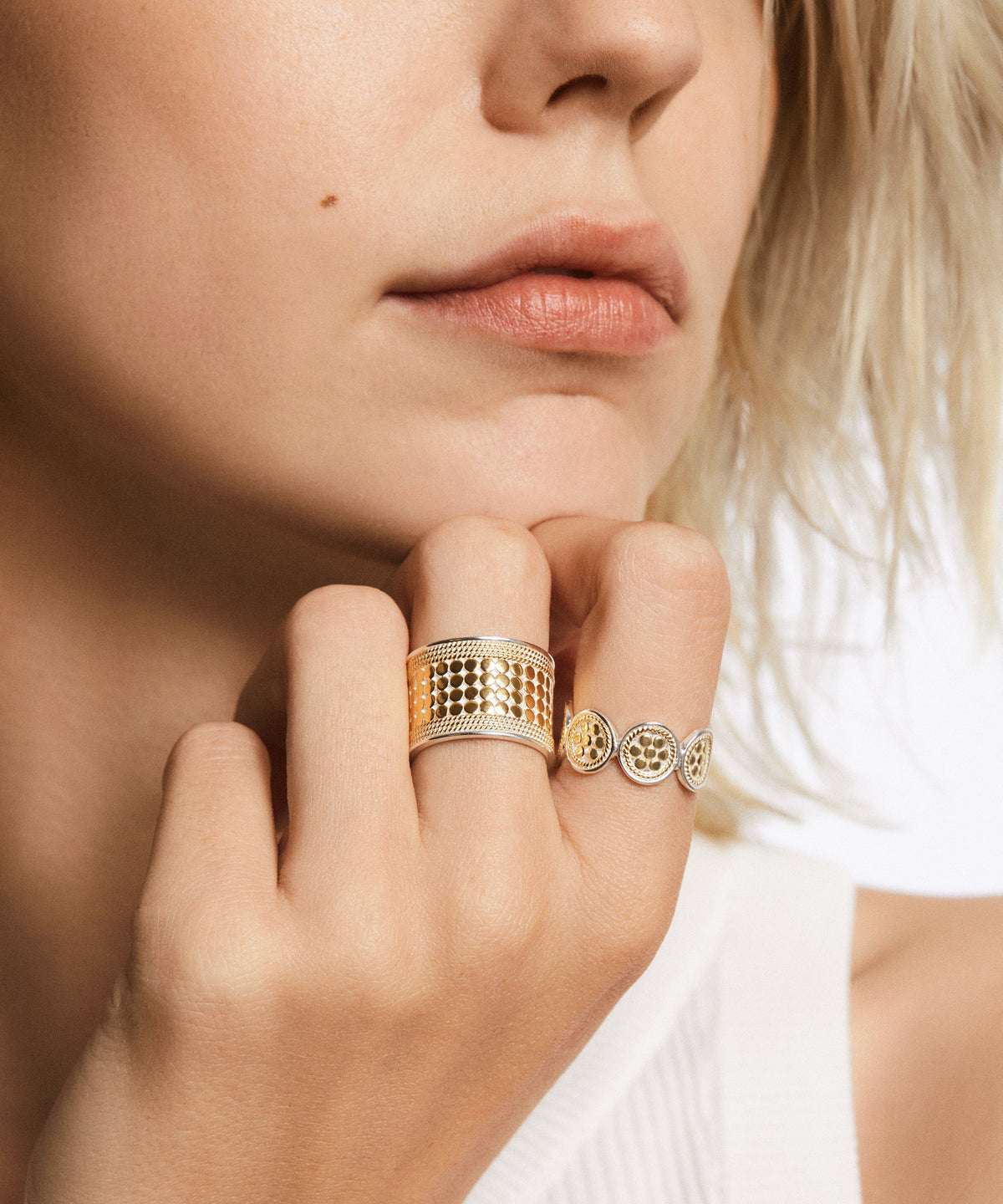 Anna Beck Classic Multi-Disc Ring at Romi Boutique