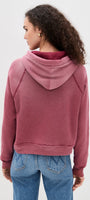 Re/Done THERMAL LINED RAGLAN HOODIE SNOOPY at Romi Boutique