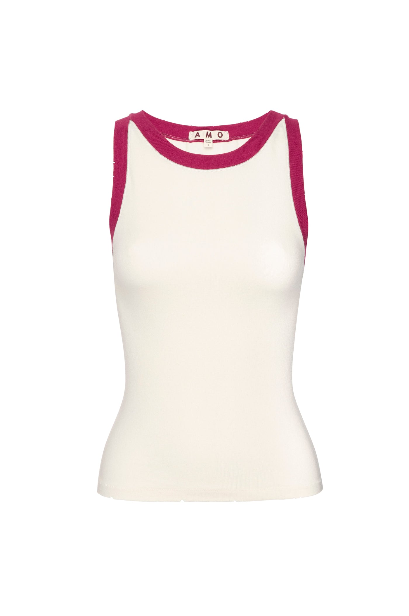 DAZZLING TANK IN BONE/PINOT