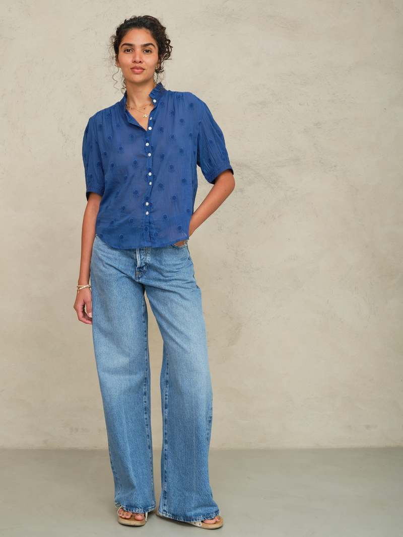 Mabe Frani Short Sleeve Top at Romi Boutique