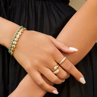 DIAMOND DOME RING IN 14K YELLOW GOLD