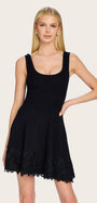 Generation Love ORPHEUS LACE COMBO RIB DRESS at Romi Boutique