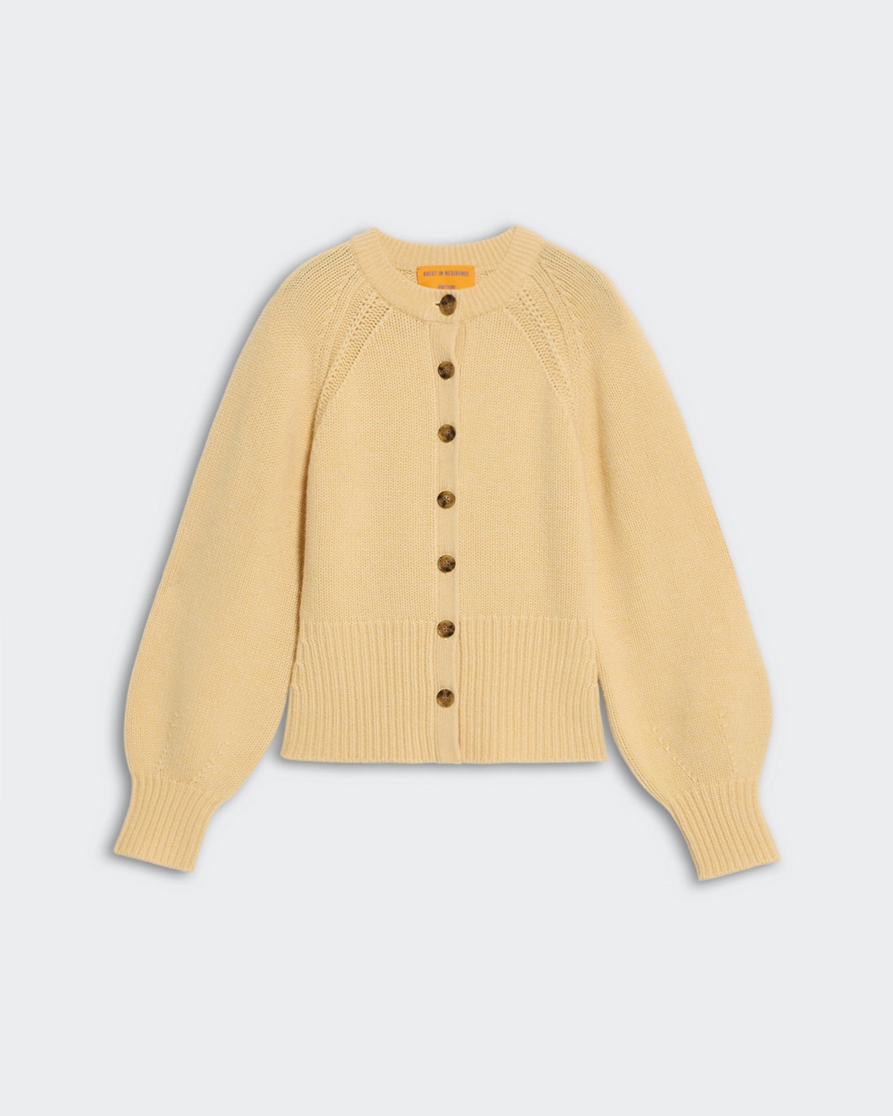 SCULPTED CARDIGAN IN BUTTER