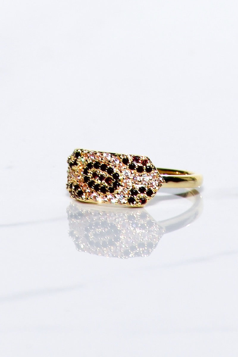 Native Gem ID RING IN LEOPARD at Romi Boutique