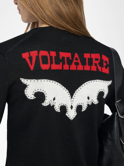 NOSFA MERINO WOOL SWEATER IN BLACK