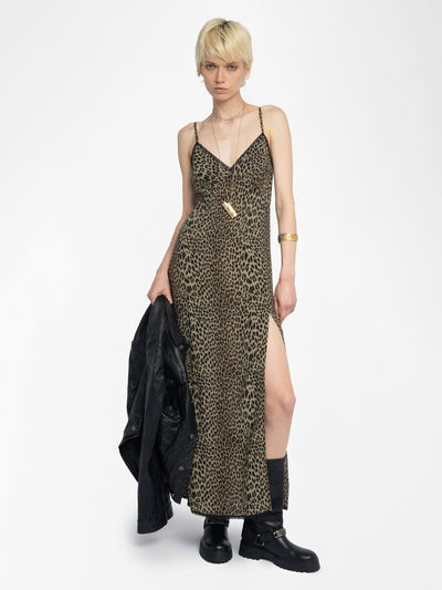 RAMELIL DRESS IN LEAVES