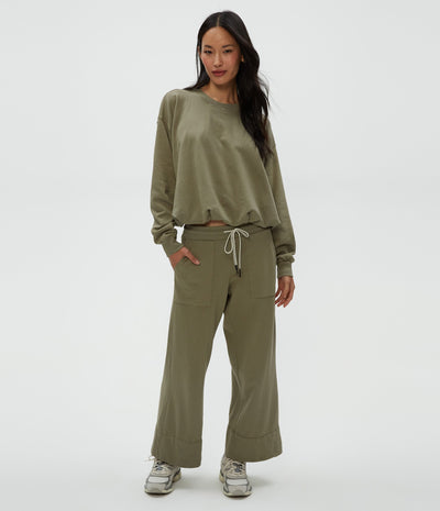 SADIE DRAWSTRING PANT IN OLIVE