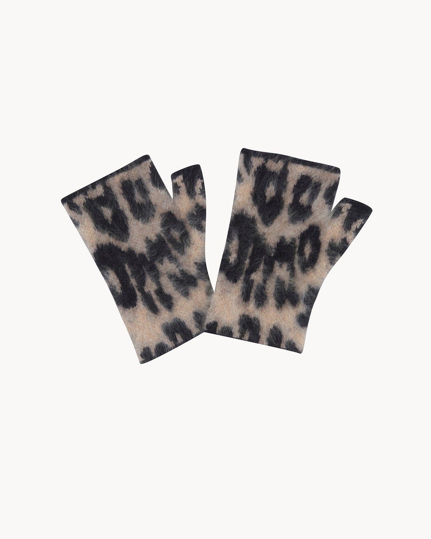 MINI SOTCHY MITTENS IN CAMEL LEOPARD