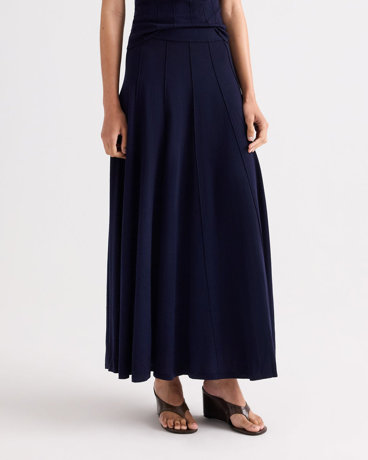 TWP Seamed Maxi Skirt at Romi Boutique