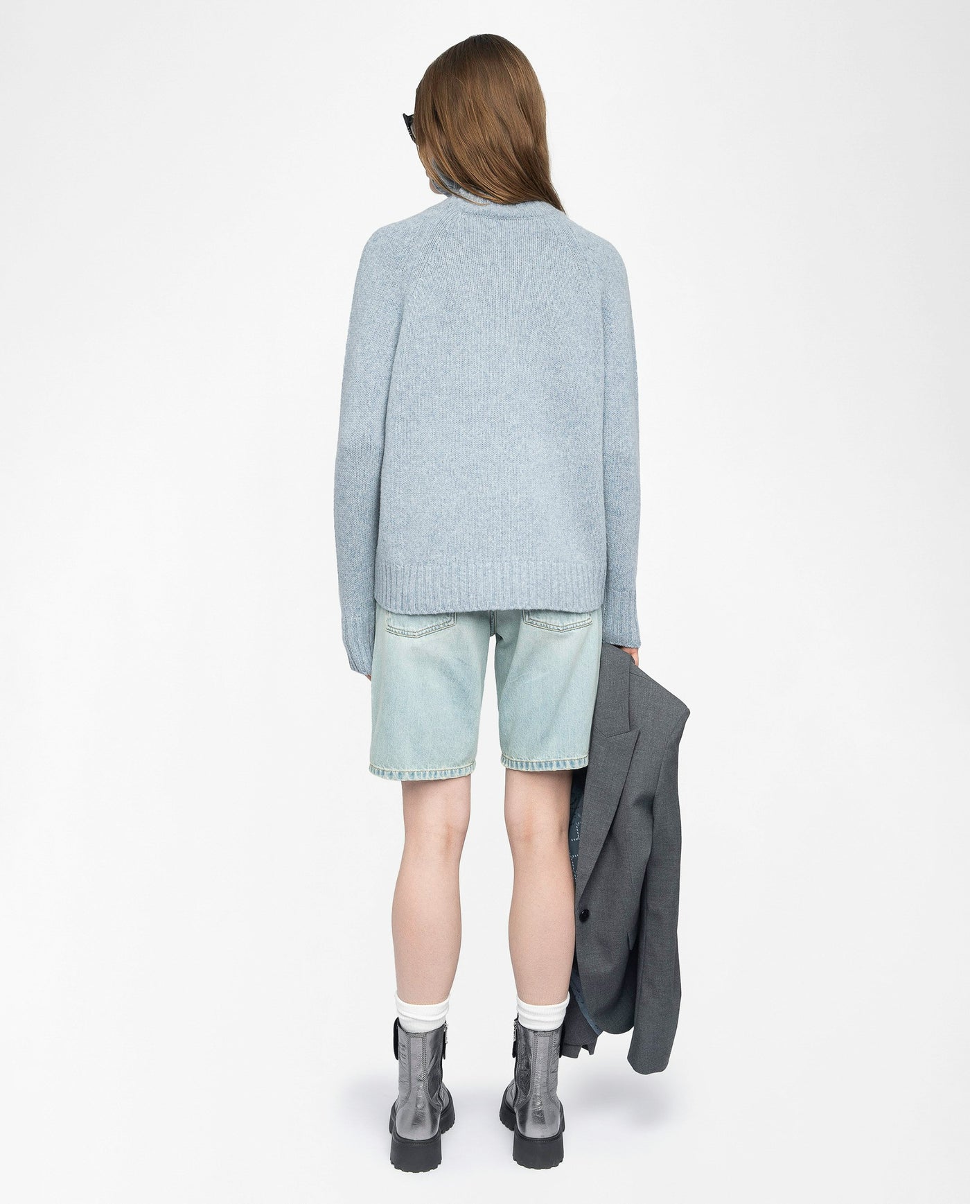 MORA WOOL SWEATER IN LIGHT BLUE
