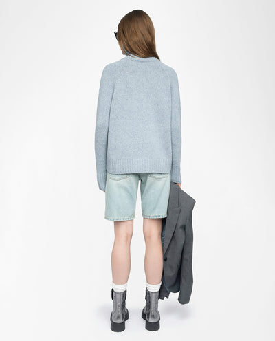 MORA WOOL SWEATER IN LIGHT BLUE