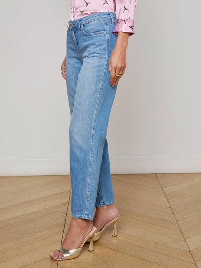NEVIA SLOUCHY STRAIGHT LEG JEAN IN CASTER