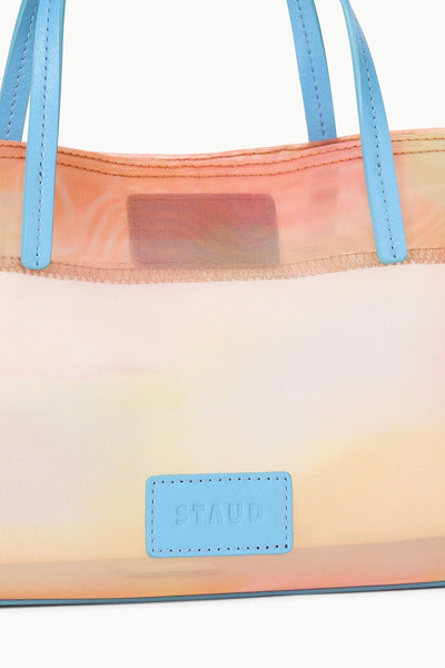 CHRISTOS MINI MESH TOTE IN PASTEL CLOUDS