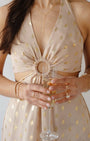 Romi KAMRYN LARIAT NECKLACE IN GOLD at Romi Boutique
