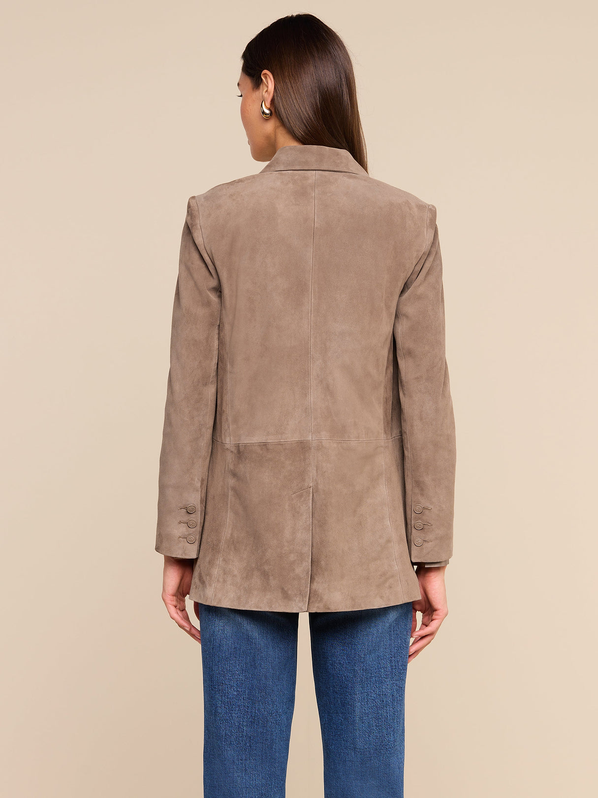 Aimee Oversized Suede Blazer