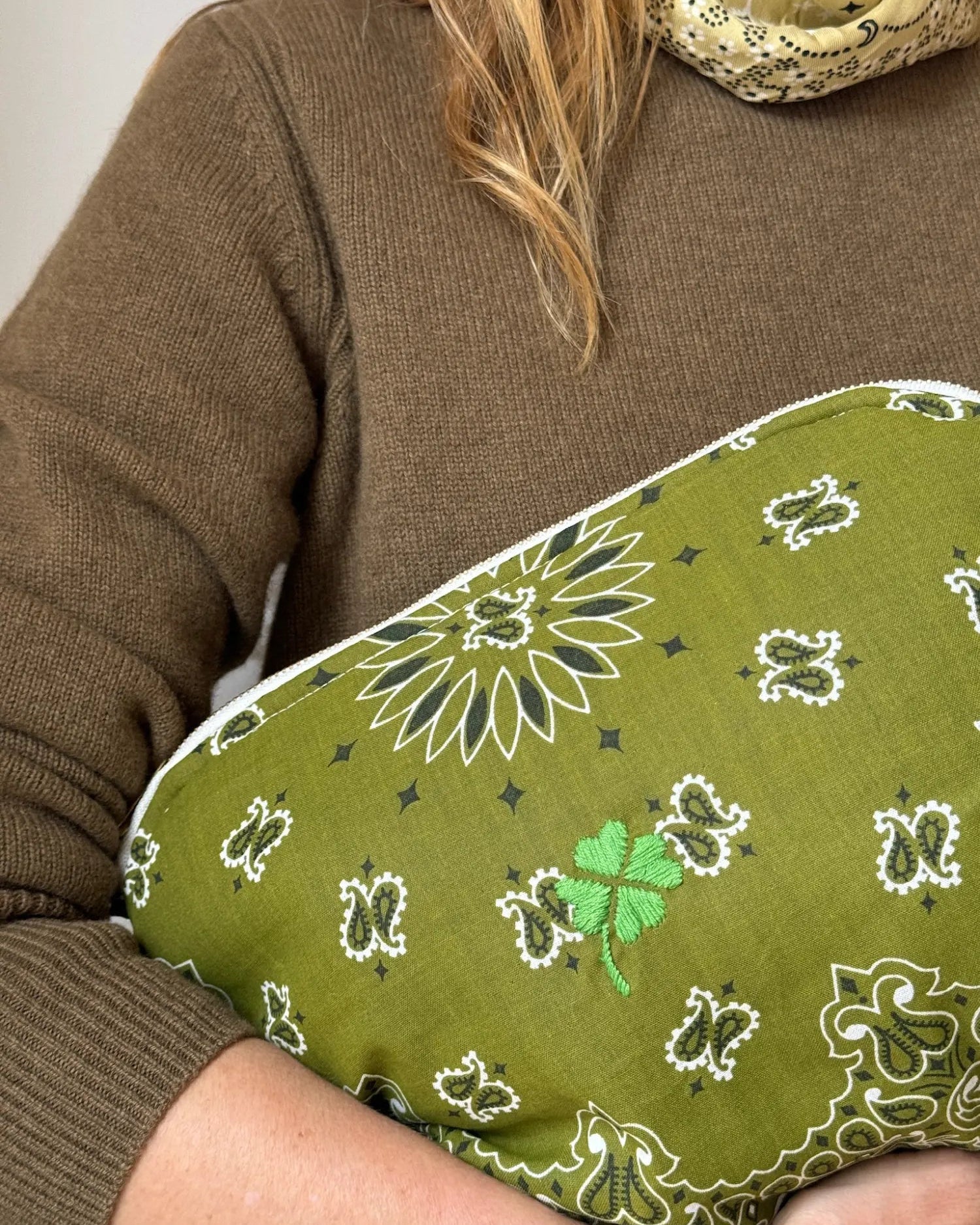 Call It By Your Name Toiletry Bag Clover at Romi Boutique