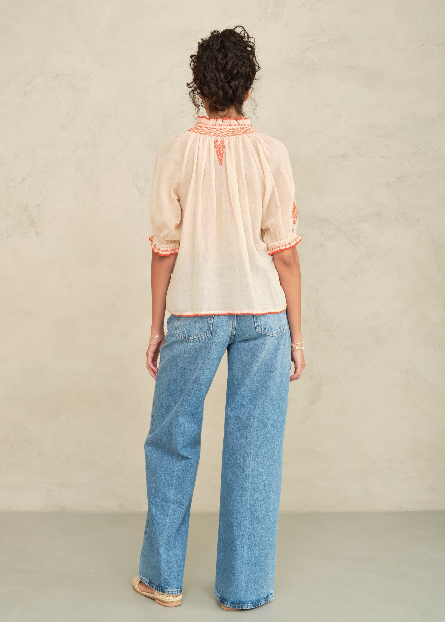 Mabe Talia Short Sleeve Top at Romi Boutique