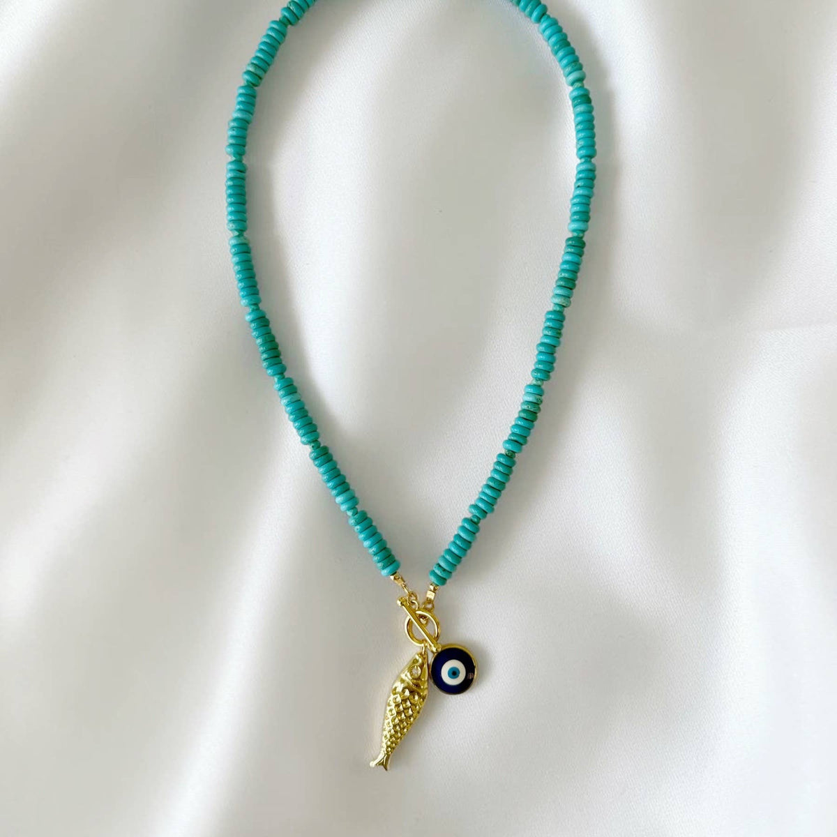 Romi Lucky Catch Toggle Necklace at Romi Boutique