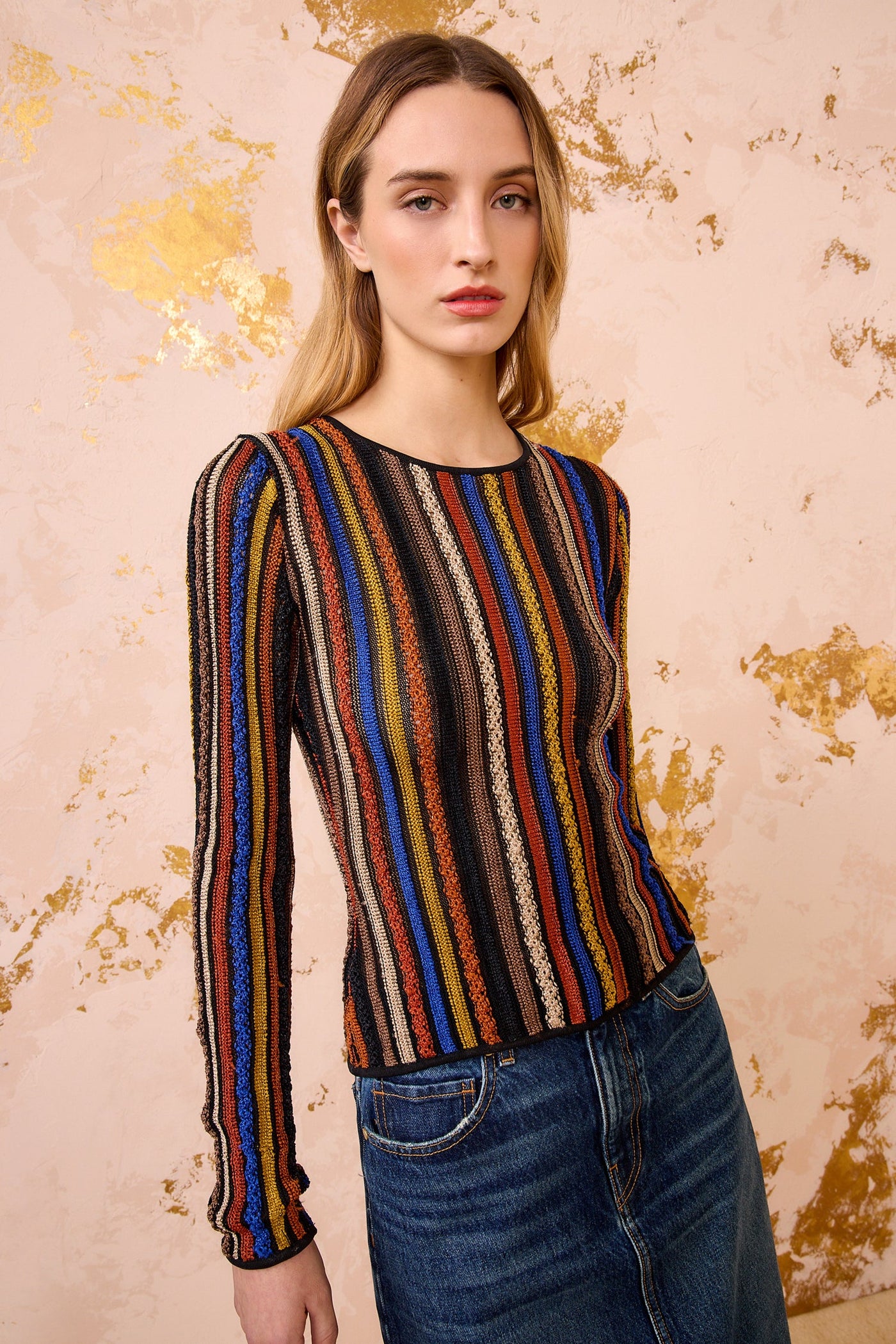 ARDITH KNIT LONG SLEEVE TOP IN ZOISITE