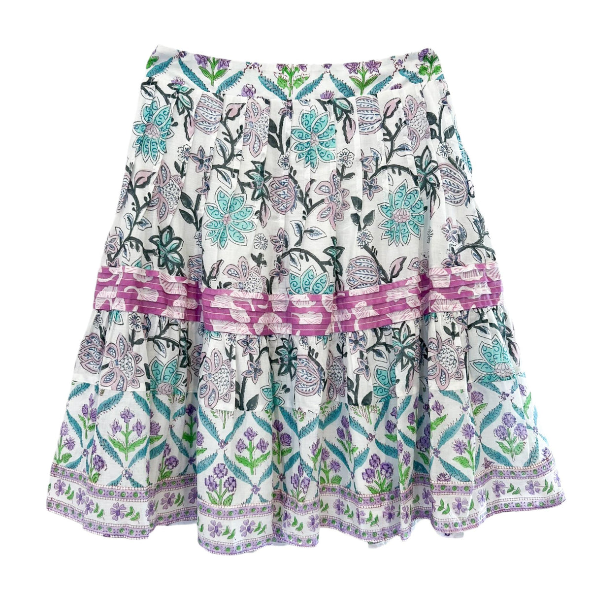 COCO MINI SKIRT IN MULTI PRINT