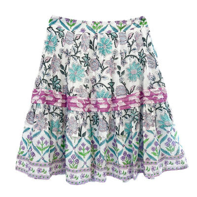 COCO MINI SKIRT IN MULTI PRINT