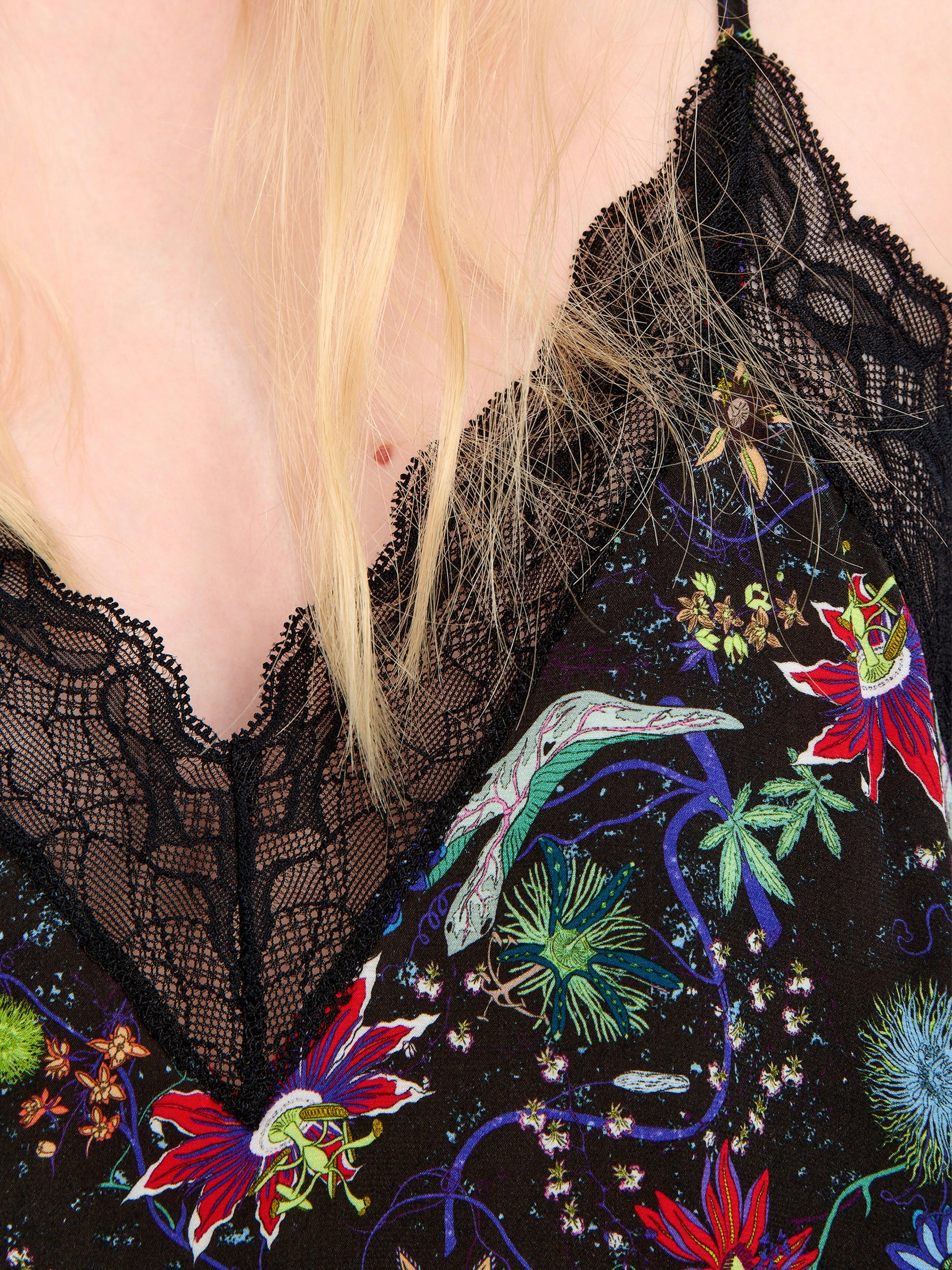 Zadig & Voltaire CHRISTY SOFT VIRGIN GARDEN CAMISOLE at Romi Boutique