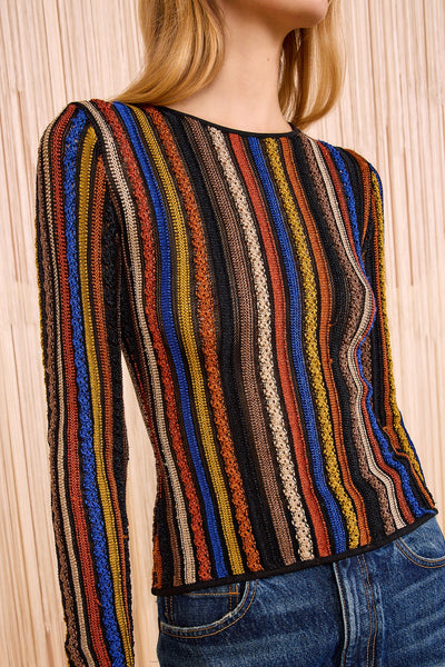 ARDITH KNIT LONG SLEEVE TOP IN ZOISITE